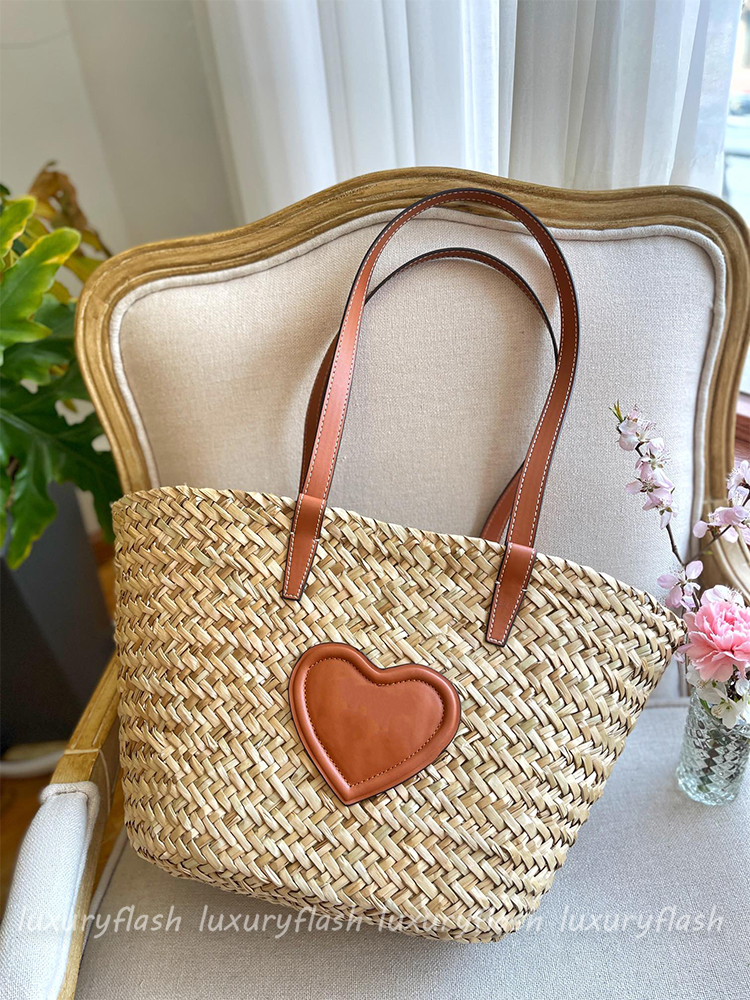 

Basket Bag Weave Women Designers Luxurys Totes Straw Shoulder Bags 22SS Sunshine Knitting Beach Ladies Handbags High Quality Cowhide, Make up difference