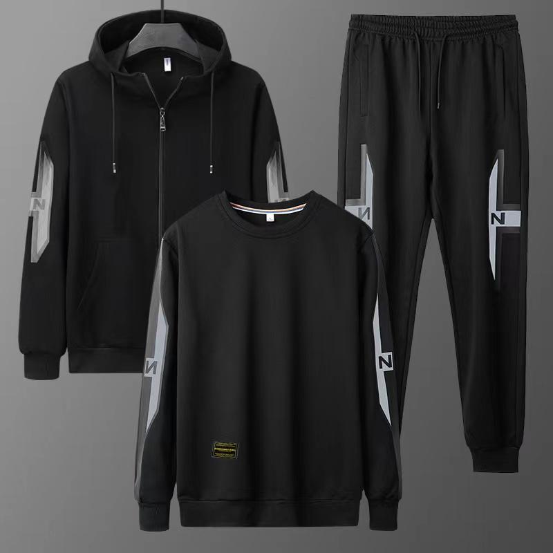 

Men's Tracksuits 2022 Winter Sport Running Set -8XL Plus Size Casual Sportswear Sweatshirts 3 Pieces Warm Jacket Tracksuit Sweats For Men, Grey 2 pcs
