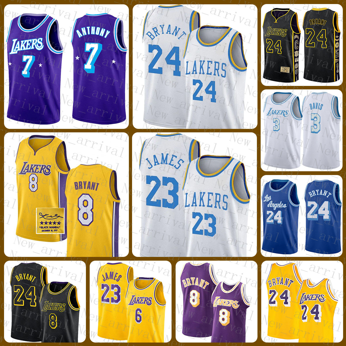 

0 7 LeBron James Basketball Jersey 23 6 Bryant Los Angeles''Lakers''Kobe''Black Mamba 24 8 Russell Westbrook Carmelo Anthony 222