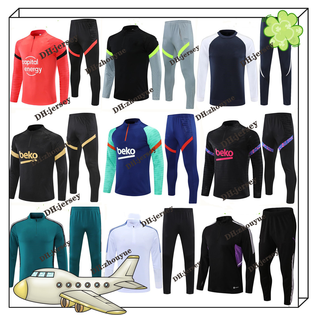 

kids + Men adult 2021 2022 2023 mens football training tracksuit soccer tracksuits suit jerseys sets survetement foot chandal futbol tuta j, Custom