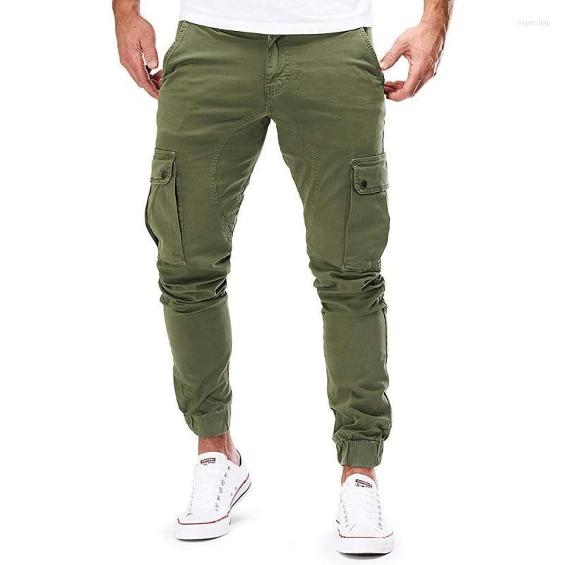 

Men's Pants Men Cargo Military Autumn Casual Skinny Army Long Trousers Joggers Sweatpants Sportswear Camo TrendyMen's Naom22, Khaki