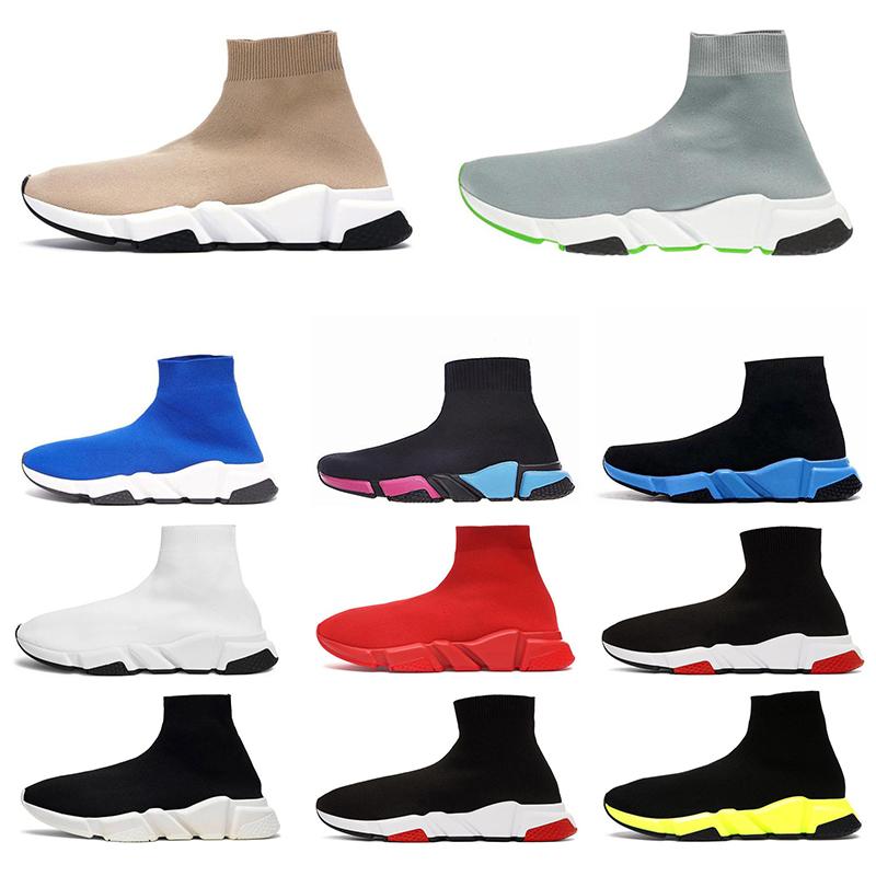 

2022 Designer Socks Casual shoes Platform men black woman kid speedy speed 2.0 1.0 trainer runner sneaker sock shoe master embossed speeds paris speed2 boots 35-45, 38