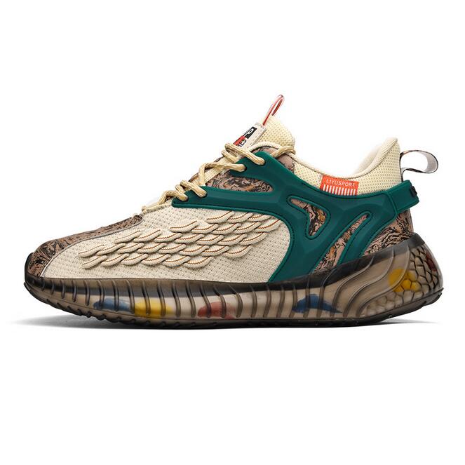 Chaussures pour hommes printemps respirant chaussure de course sport hommes printemps et automne baskets décontractées papa baskets noix de coco
