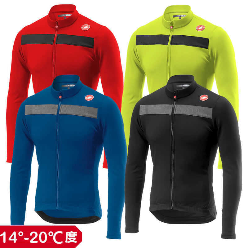 

Scorpion autumn and winter men' warm windproof fleece long sleeved top cycling suit, Black