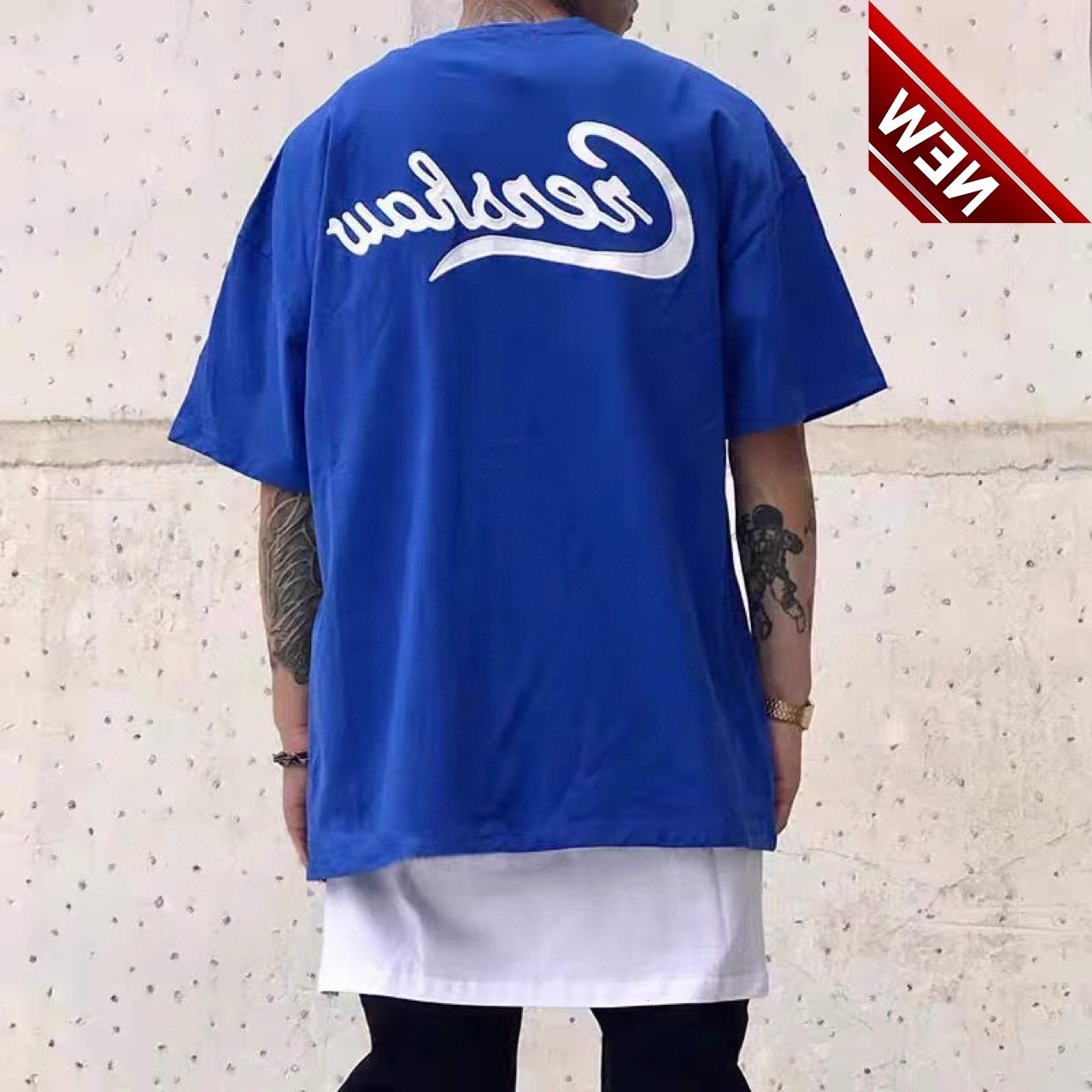 Fear ou GOD2022 Double Thread Essentials Co Branded TMC LA T-shirt de broderie de championnat de charité Limited