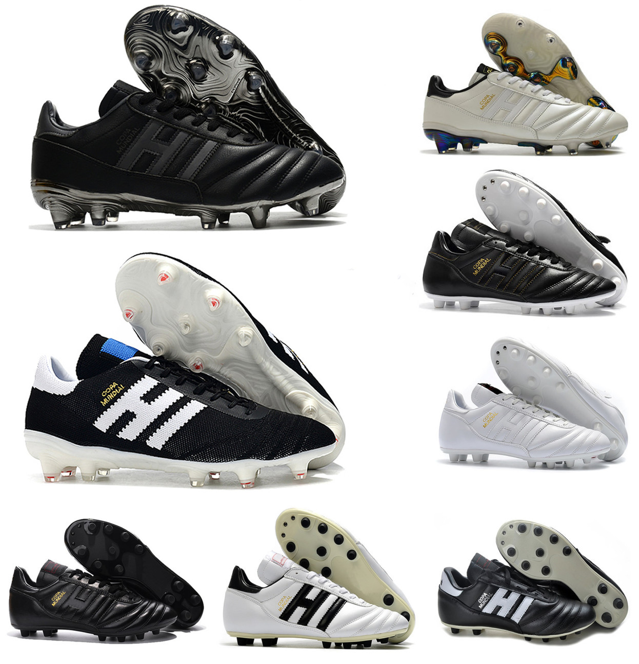 

New Classics Mens Soccer Shoes Copa Mundial 21 70Y Eternal Class FG Leather Football Boots futbol Cleats Size 39-45 Sports Sneakers, 3 copa 70y fg
