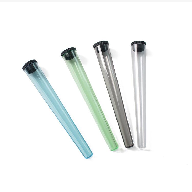 

Pre roll Tube packaging plastic smoking tubes 110mm preroll doob tube joint holder cones with lid Hand Cigarette Maker Container Pill Case