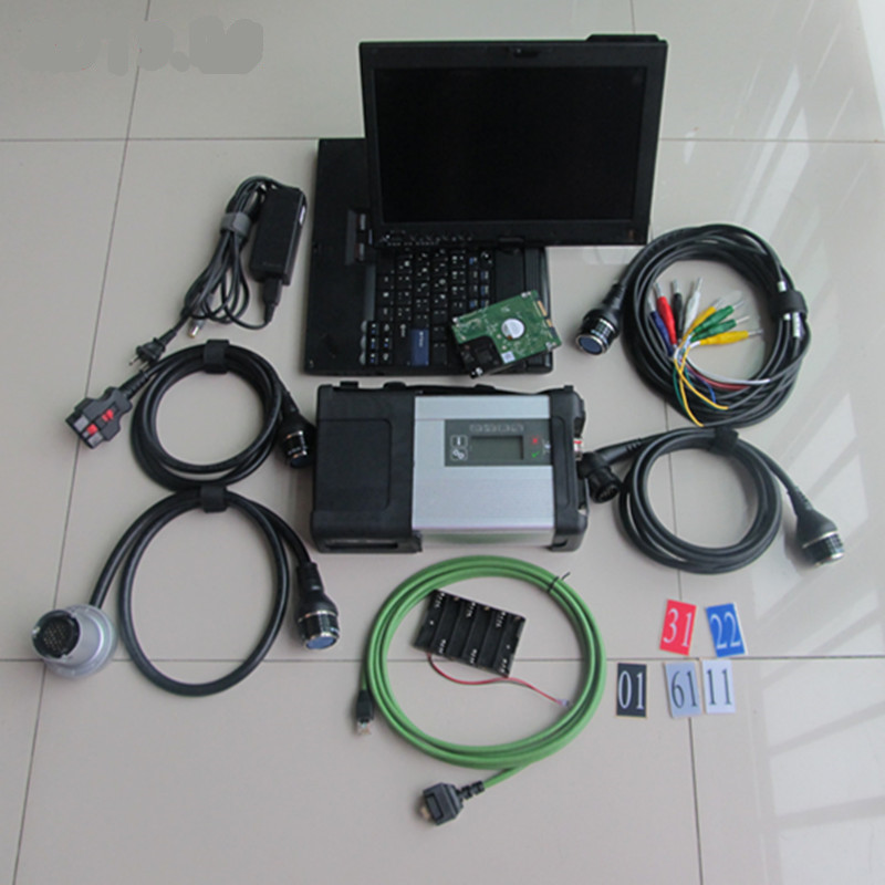 

mb diagnostic tool star c5 sd connect diagnosis hdd software with x200t laptop supports wifi for 12v and 24v