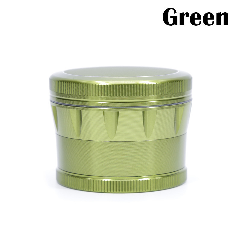 

factory wholesale tobacco herb grinders Inverted triangle drum metal color aluminum alloy 63mm4 layer Grinde smoking accessories