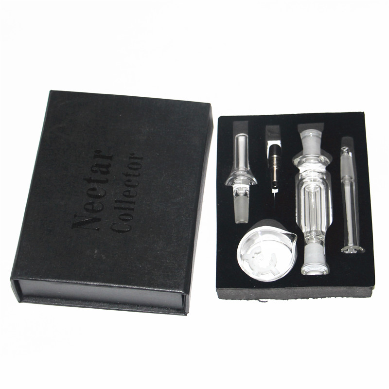 

High Quality HOOKAHS Nectar Collector Kit with Titanium Tip Nail Quartz Tip 10mm all avaiable Mini Glass Pipe Micro NC set