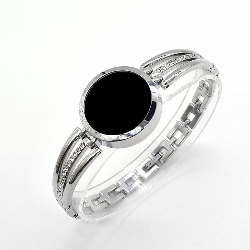 

Wristwatches Fashion Luxury Watches For Women Female Rose Gold Bracelets Ladies Wristwatch LED Digital Watch Electronic Clock RelogioWristwa, Black