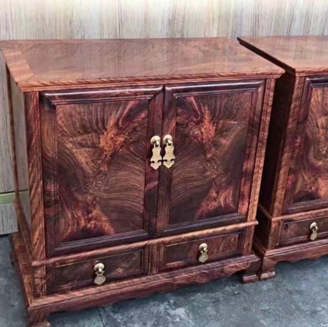 Hainan chrysanthemum pear (huanghuali) bedroom furniture dressing box jewelry cabinet tenon and mortise craft series-image-758277590