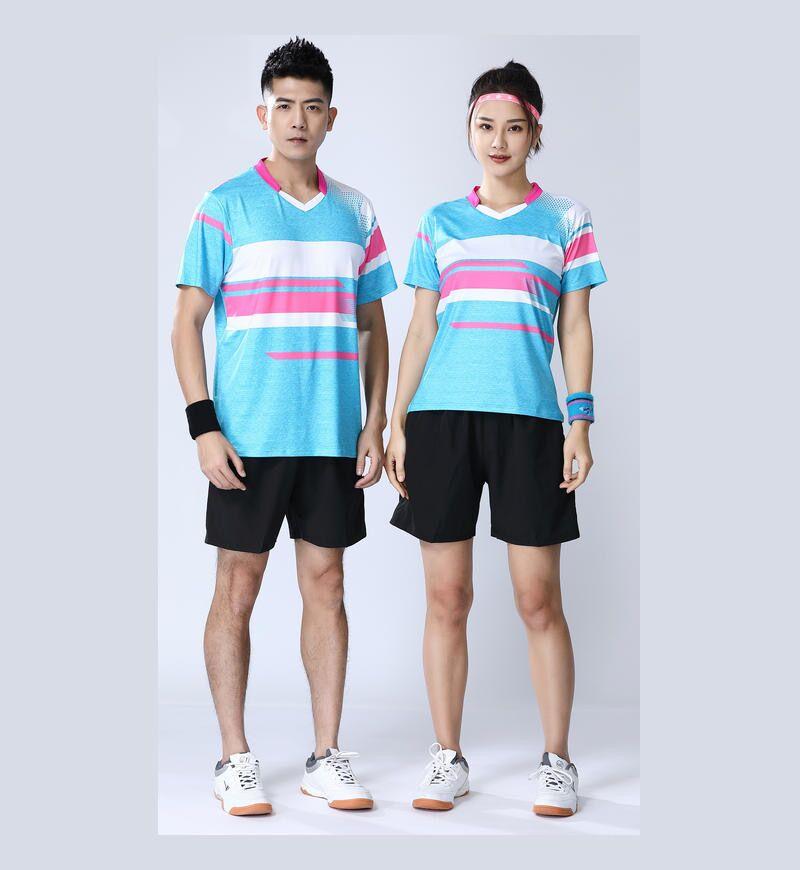 

Men' T-Shirts Cyan Badminton Shirts Men Table Tennis Sports Running Fitness Gym Tee Shirt HommeMen, Bd1056