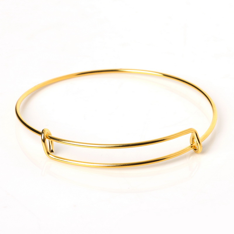 

Adjustable Expandable Iron Bangle Bracelet Gold/Rhodium Plated Fashion Wire Bracelets for Women Jewelry ys222