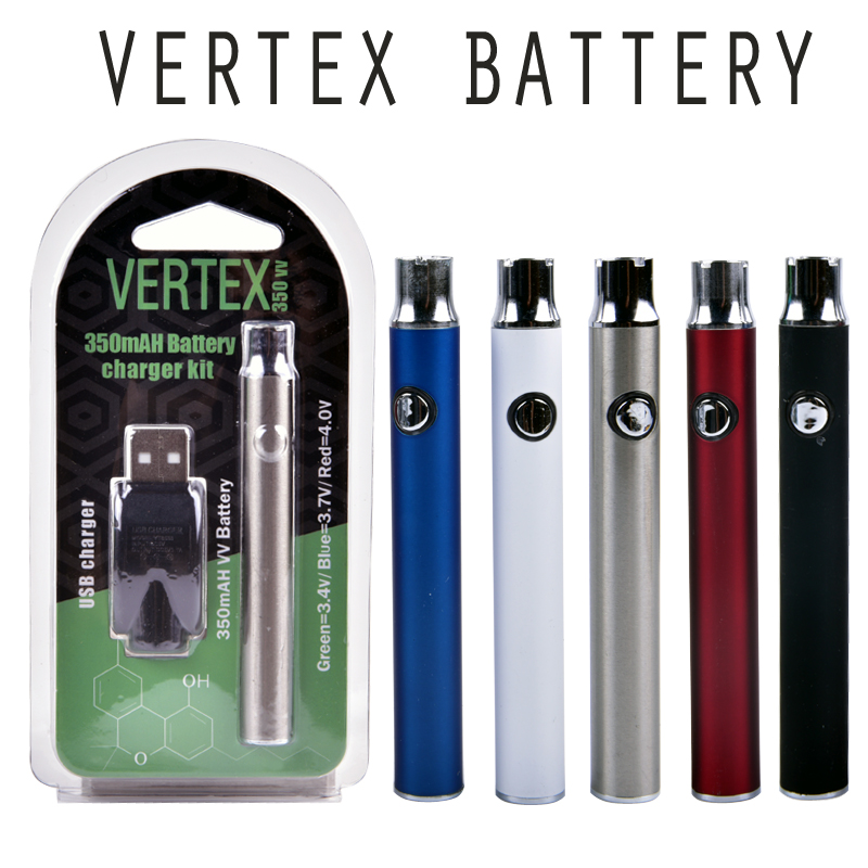 

Vertex VV Preheat Battery Kits Vaporizer 510 Vape Pen Preheating Batteries 350mah