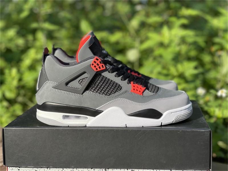 

Shoes Top Quality 4s Infrared 23 Basketball Shoes Mens Dark Grey Black Cement IV Designer Sports Sneakers Size US7.5-13