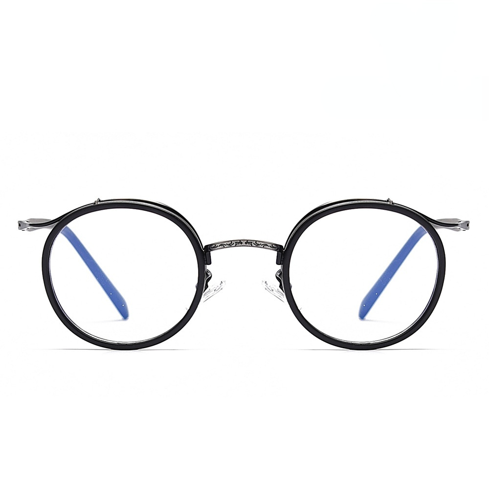 

BOTERN 2023 Retro Round Frame Anti-blue Glasses Frame Men Fashion Avant-garde Women Steampunk The United States of America USA