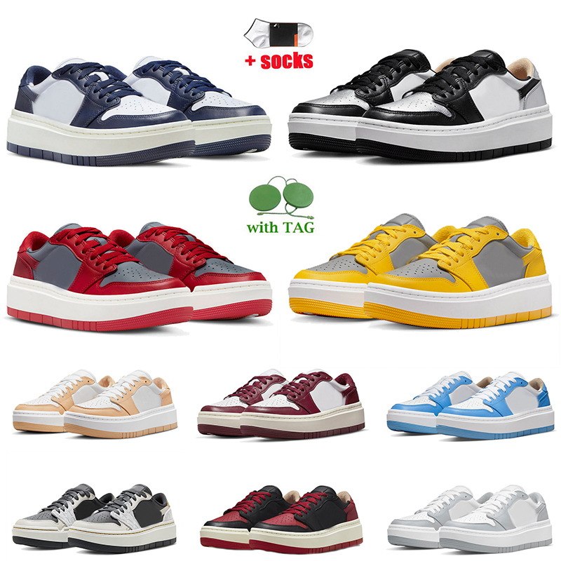 

Big Size Size US 11 Women Mens Basketball Shoes With Socks Jumpman 1 1s Low Elevate Casual Sneakers Midnight Navy Silver Toe UNLV Cement Wolf Grey, C13 silver toe 36-46