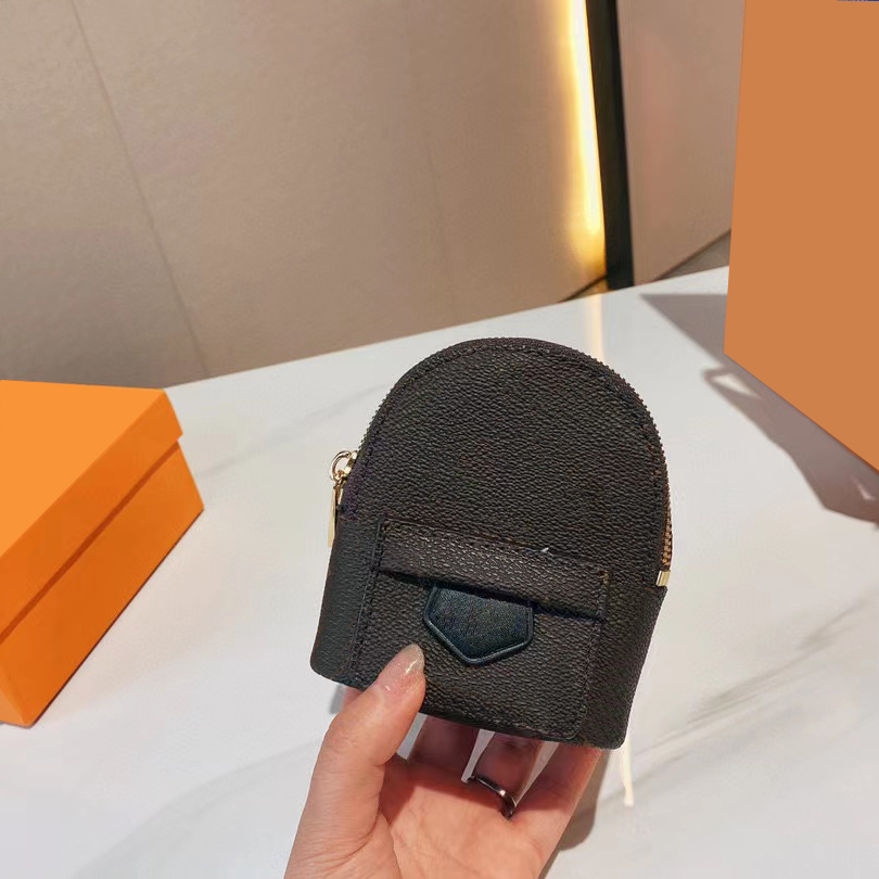 

Wrist Mini Backpack Style Backapcks 2022 Luxury Designers Lady Fashion bag Functional Canvas Cowhide Card Holders Clutch Crossbody Satchel Functional Women Bags, Deep brown