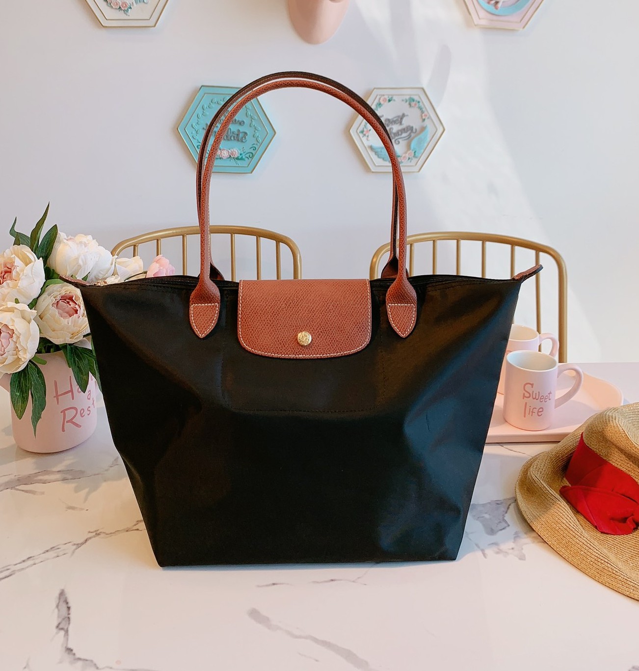 

High quality fashion leisure canvas shopping bag super large handbag classic style shoulder bag exquisite and lightweight, Make up the difference