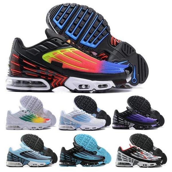 

2022 Tn Plus 3 Running Shoes Tuned Cushion Laser Blue Neon Triple White Top Quality Tns III Chaussures 2022 Men Women Wan Woman Trainers Sneakers, Pewter