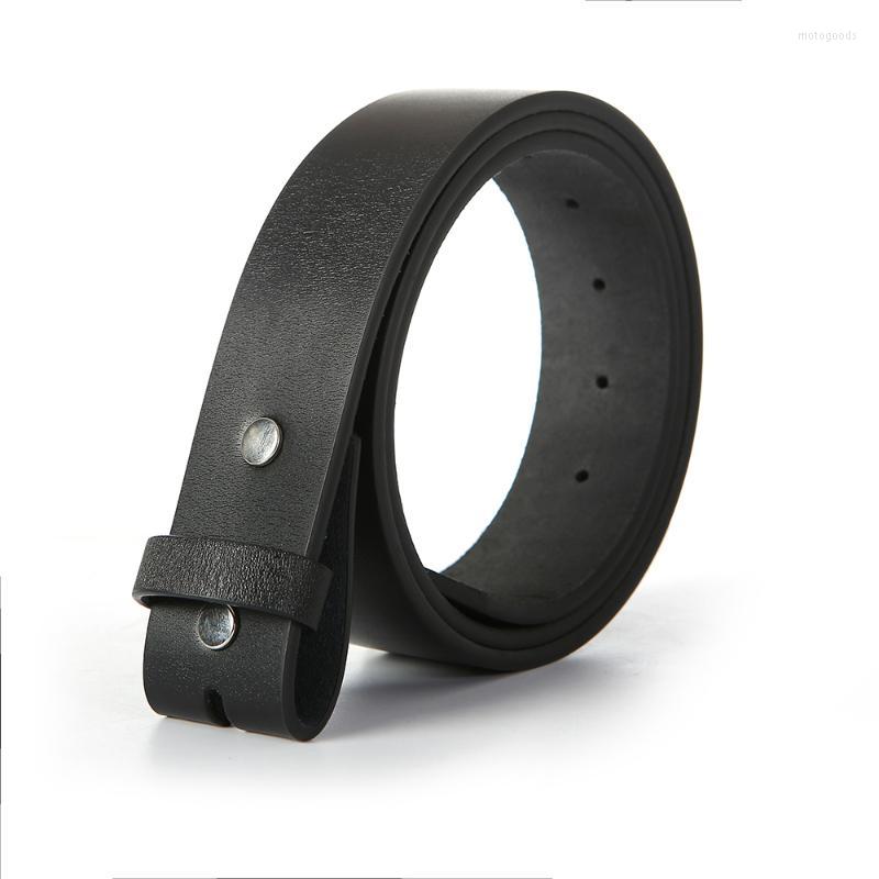 

Belts Western Denim Snap Button Replacement Youth Simple Fashion Leather Belt BeltBelts, Black