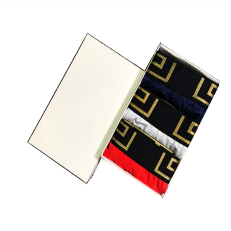 

Luxury V Designer Sexy Mens Boxer Men Underpants Cueca Ropa Interior Hombre Vintage Shorts, Black