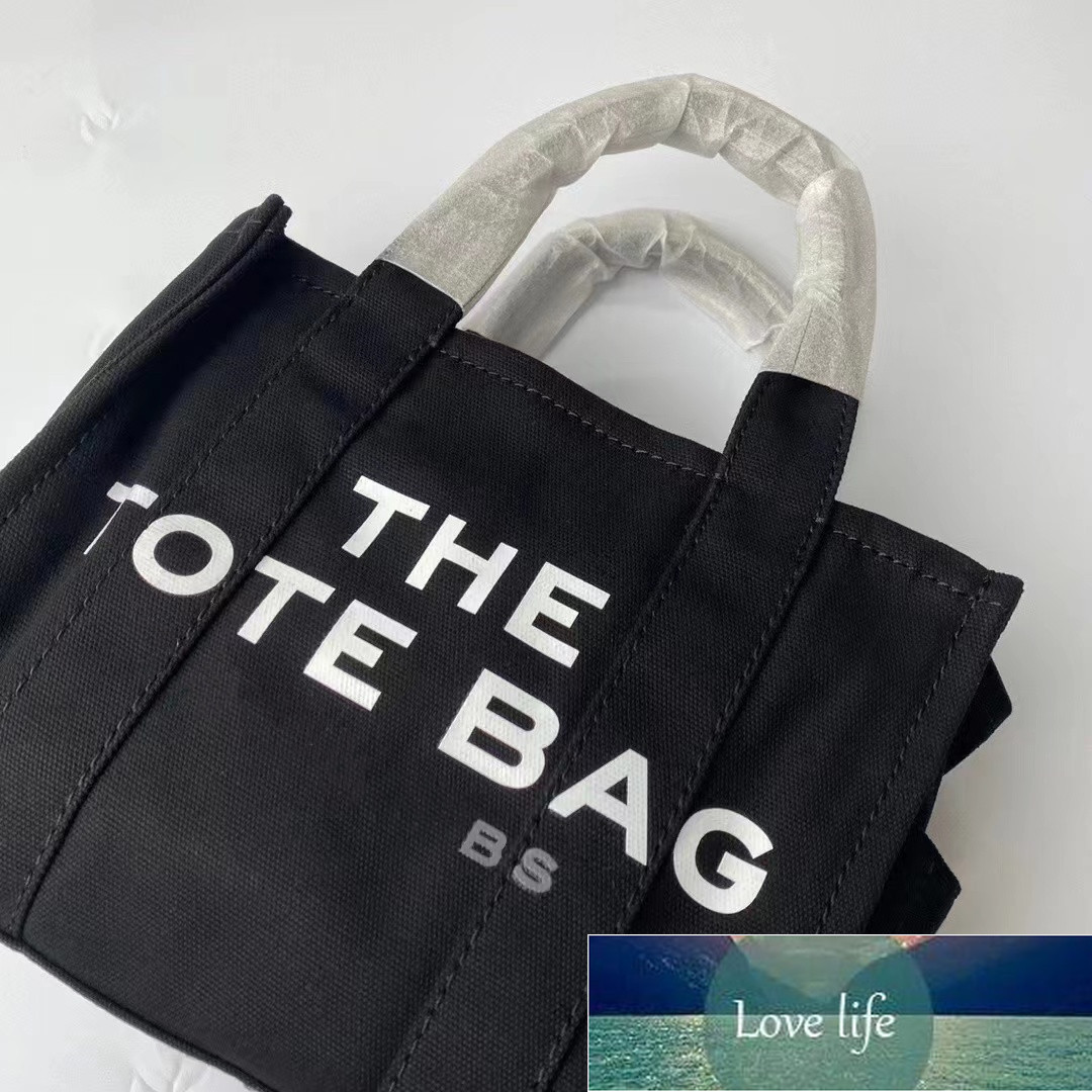 

Fashion Trend MJ Canvas Tote Bag Women's Shopping Handbag Single Shoulder Bag With Zipper size:26*21*13CM, Black