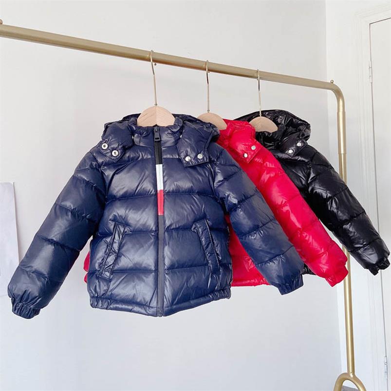 Children Down Coat Kids Winter Outwear Boys Clothes Baby Clothing Hooded Jacket Short Coats Warm B8406233U