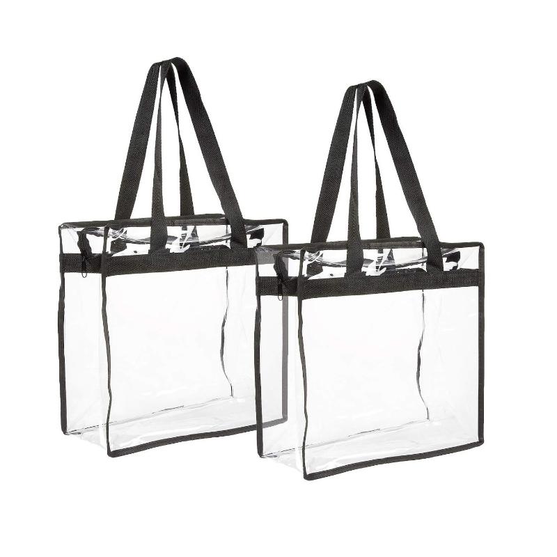 

Shopping Bags Transparent Waterproof Handbag Clear PVC Tote Bag Travel Beach Reusable Big Storage Shoulder BagShopping, 1pcs transparent