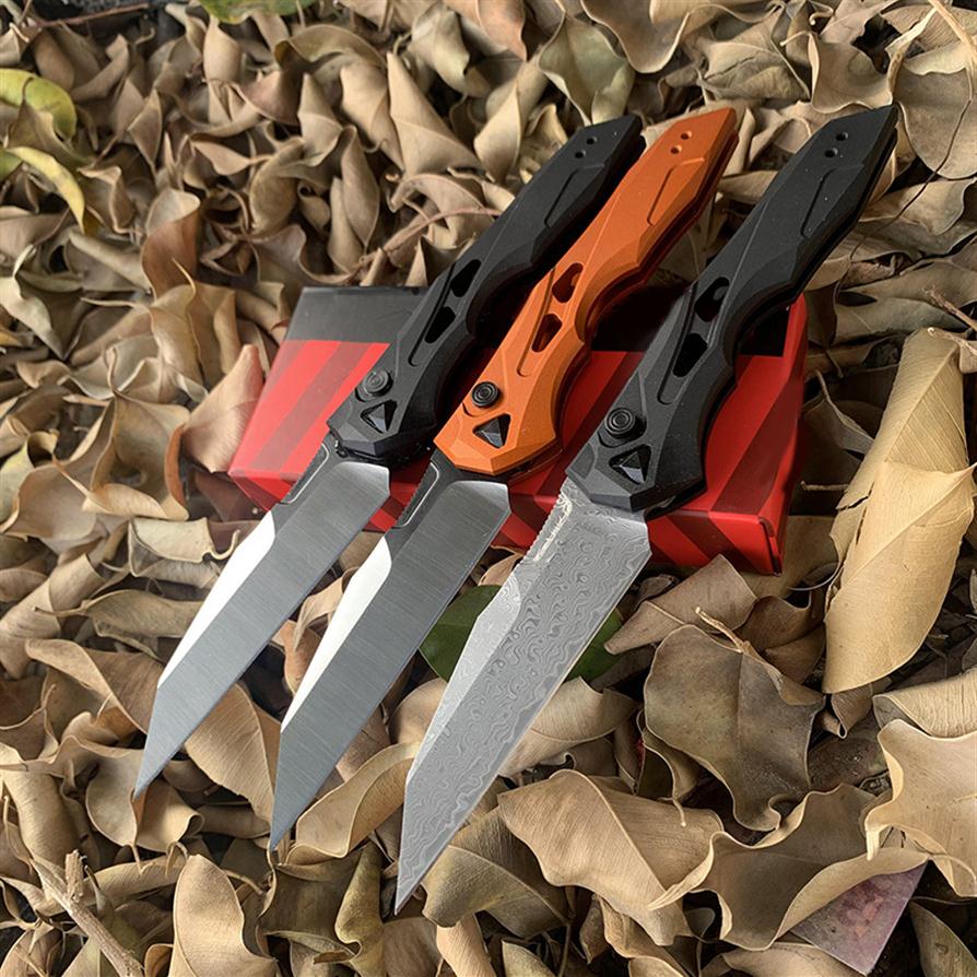 

Keshaw 7650 CPM-154/Damascus automatic folding knife aviation aluminum handle outdoor camping hunting pocket EDC tool knife294L