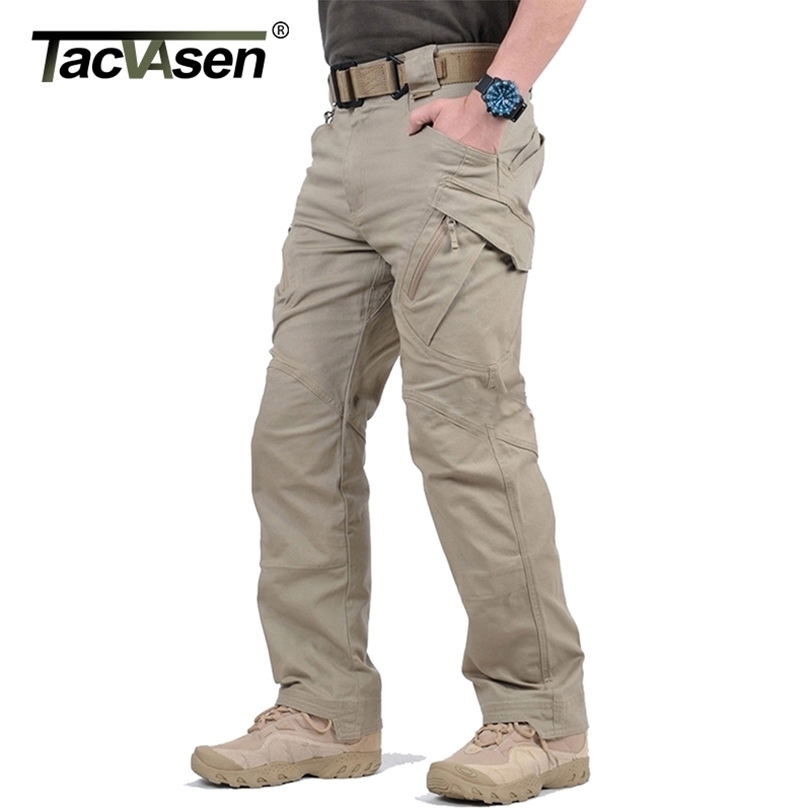 

TACVASEN IX9 City Tactical Pants Mens Multi Pockets Cargo Military Combat Cotton Pant SWAT Army Casual Trousers Hike 220330, Navy