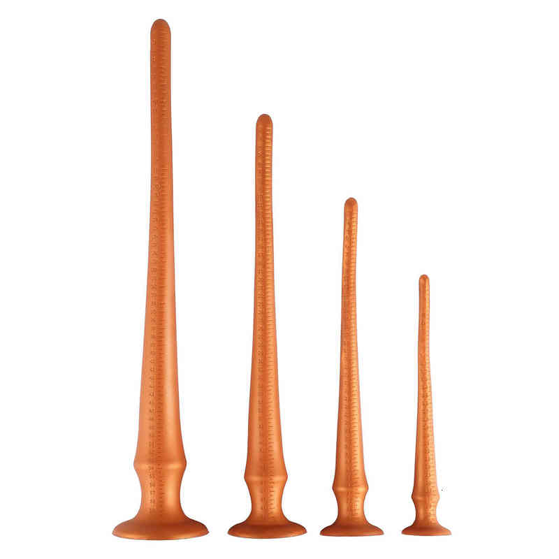 Sex toys Vibrator Massager Liquid Silicone Super Long Anal Plug Dildos Stimulate Anus and Vagina Soft Dilator Toy Butt for Women Men-image-794765027