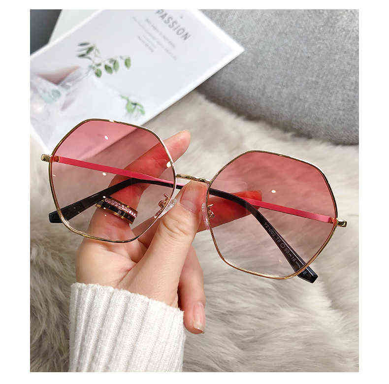 

Brand Designer Non Fashion Sunglasses Octagonal Metal Men Women Uv Lenses Sun Glasses with Free Original Leather Case, Cloth, Box,