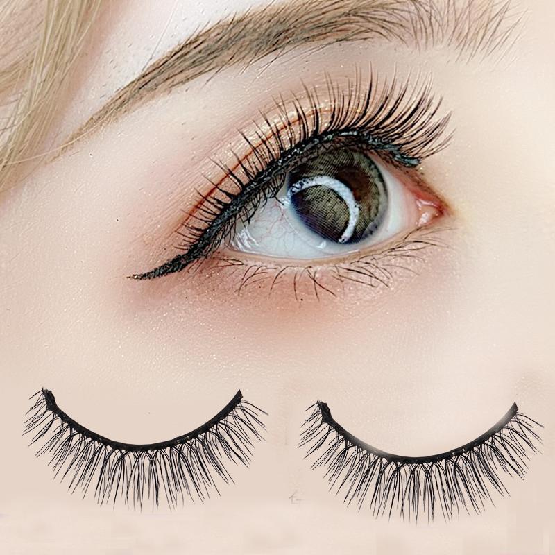 

False Eyelashes Reusable 3D Mink Lashes Natural Self-adhesive Fake Glue-free Makeup Eyelash Extension Silk EyelashesFalse