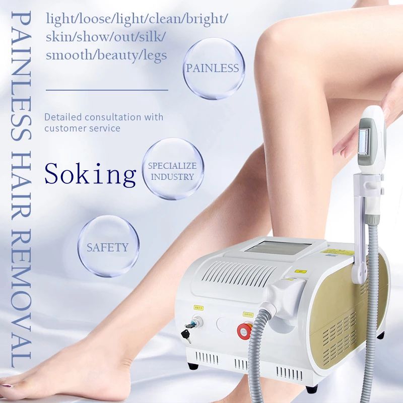

E-light IPL OPT Permanent Hair Removal Laser Machine Beauty Equipment 480nm 530nm 640nm Skin Rejuvenation Spot Acne Remover Spot and Spider Vein Painless