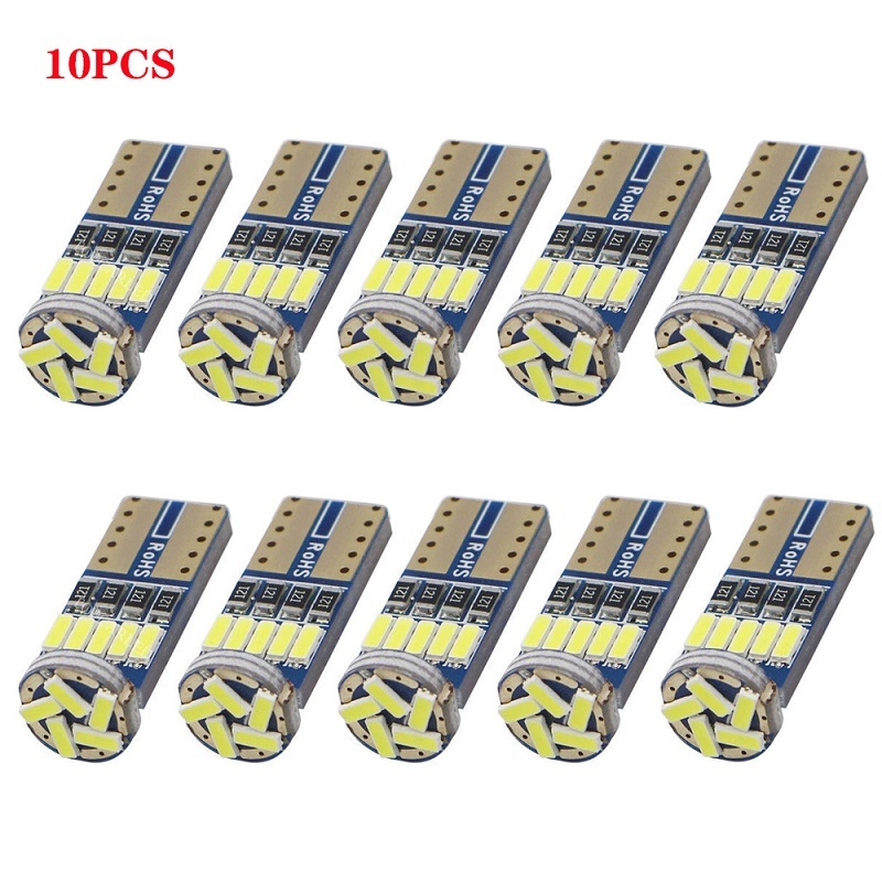 

New 10PCS Car Auto LED 194 168 W5W T10 Canbus t10 15smd 4014 LED Parking bulb External Light 15led smd No Error Wedge car-styling