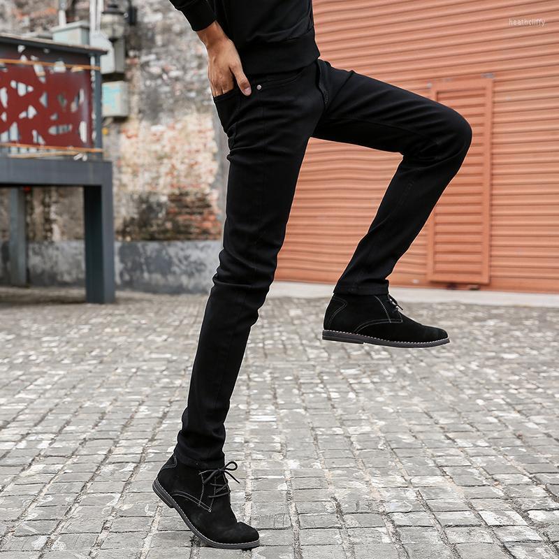 

Men's Jeans Mens Skinny 2022 Classic Male Fashion Designer Elastic Straight Black Pants Slim Fit Stretch Denim JeansMen's Heat22