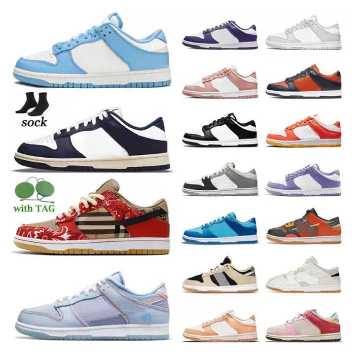 

Low Running shoes for Designer Low men women UNC Halloween Panda Pigeon Black White Photon Dust Kentucky Medium Curry womens sports sneakers trainer 36-45, 47