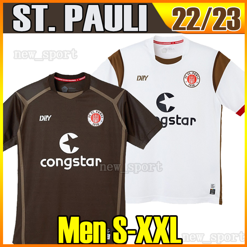 

22 23 ST Pauli SOCCER JERSEYS ST.Pauli BECKER 20 IRVINE 7 KYEREH 17 HARTEL 30 SMITH 8 PAQARADA 23 MEDIC 2022 2023 home away JERSEY FOOTBALL shirt Men -XXL, 22 23 home