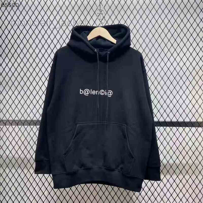 

Designer Luxury Balenciga Classic European Pure Cotton Back Letter Printing Pullover Hoodie Men' Hooded Coat Tracksuits, 00