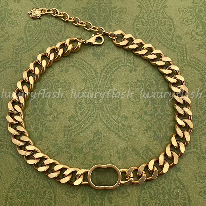 Designer Chokers Necklaces Luxurys Bracelet for Women and Men Vintage Gold Letters 14K Gold Plated Fashion Accessories-image-761641936