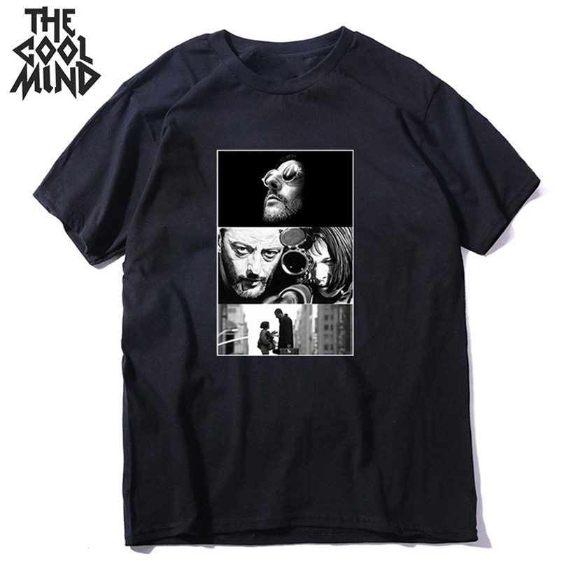 

COOLMIND 100% cotton leon streetwear print men T shirt casual looseoneck men tshirt love print tshirt male men tee shirts 220701, Cp0180s2-red