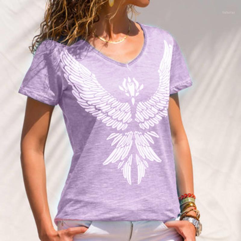 

Plus Size 2XL Womens Tops And Blouses Nice Fashion Print V Neck Short Sleeve Blouse Tunic Shirt VogueTop Blusas Femininas Women' & Shirts, Pink