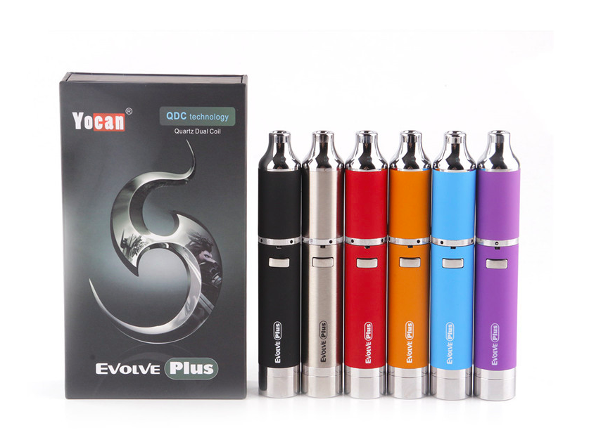 

Yocan Evolve plus Starter Kit Quartz Coil Vaporizer Big Vapor Custom Wax Pen with USB charger, Multi