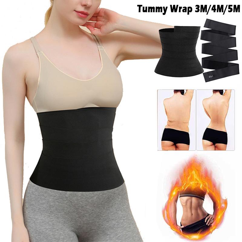 

Women's Shapers Waist Trainer Shaperwear Belt Elastic Women Slimming Tummy Bandage Wrap Resistance Bands Cincher Body Shaper Control Strap 3, Black