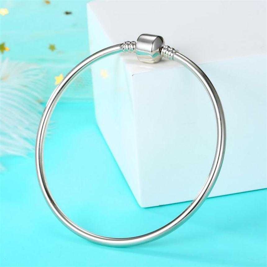 whole 925 Sterling Silver Bracelets 3mm Snake Chain Fit Pandora Charm Bead Bangle Bracelet Jewelry Gift For Men 269Z