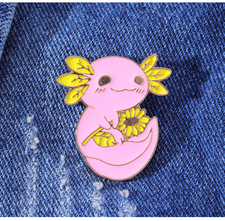 

Adorable Walking Fish Pin Take your love of axolotl with you anywhere S004, As picture