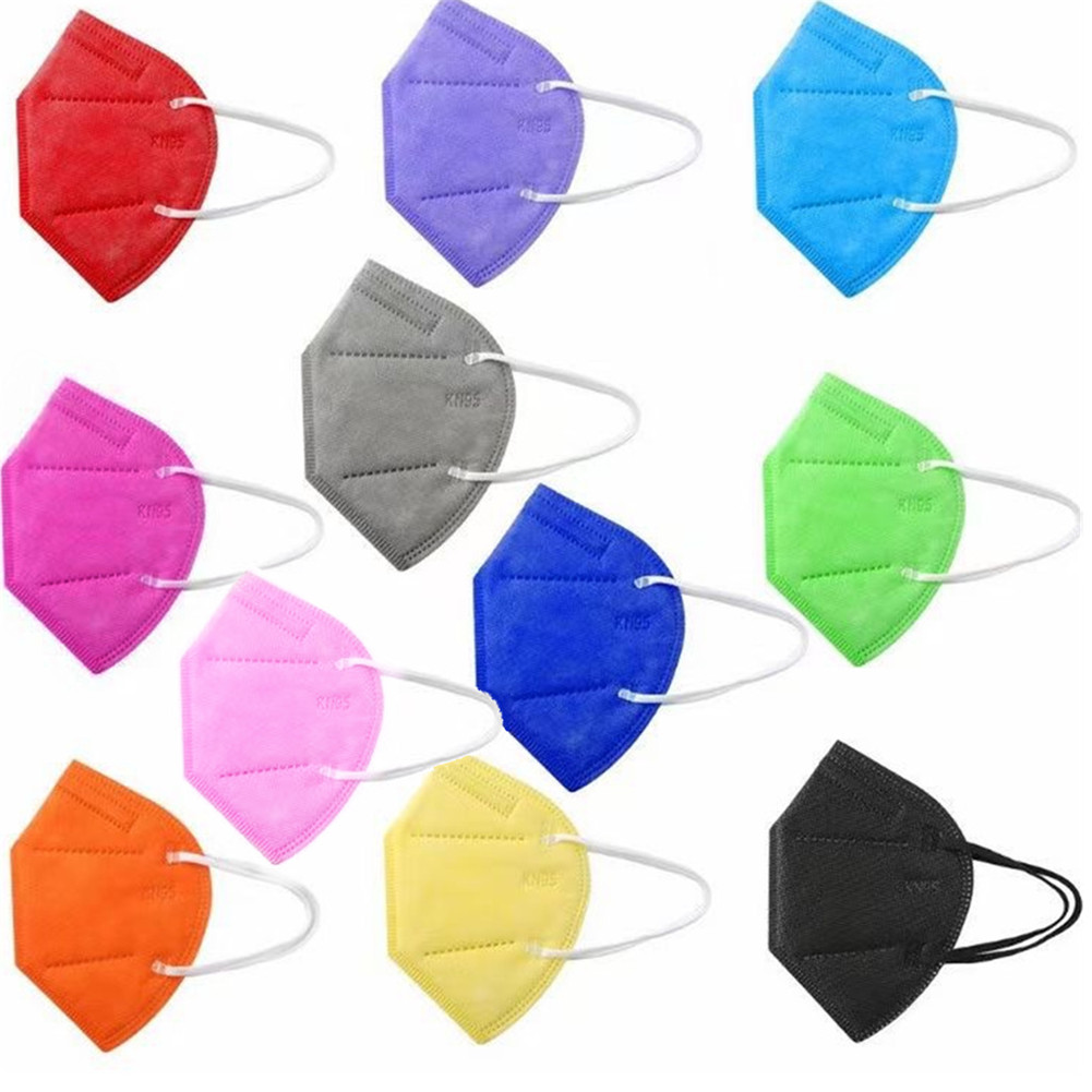 

KN95 Soft Breathable Disposable Face Mask 5-Layer with Elastic Earloop and Nose Bridge Clip For Child Kids Respirator Protection Against PM2.5