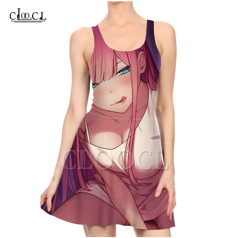 

Anime Darling InThe Franxx Zero Two 3D Print Dress Women Summer Casual Sleeveless Fashion Party Dresses Vestidos 220617